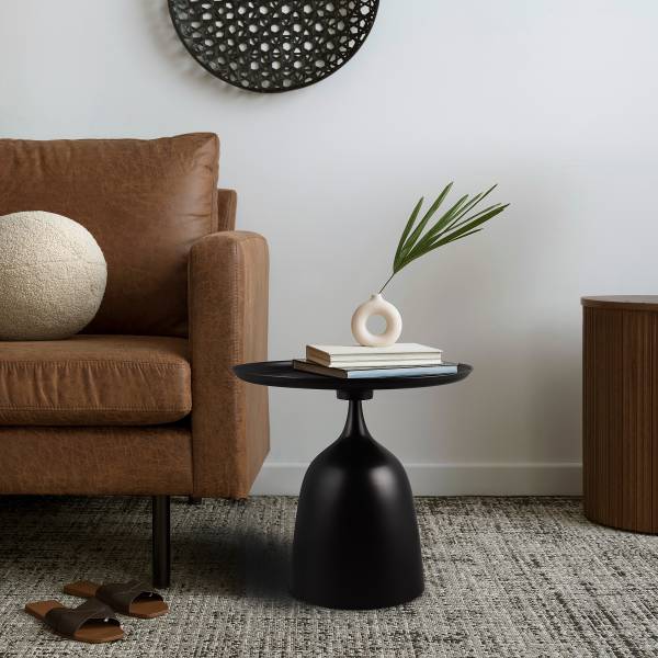 Beistelltisch Tirsit Typ A - Metall - Schwarz