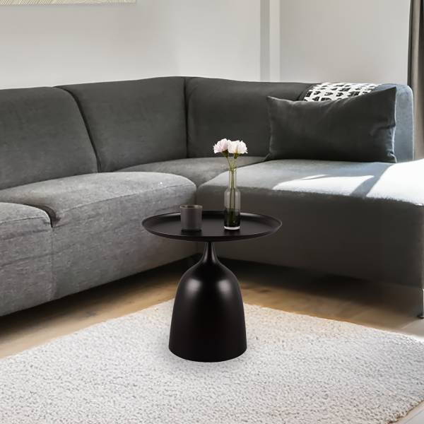 Beistelltisch Tirsit Typ A - Metall - Schwarz