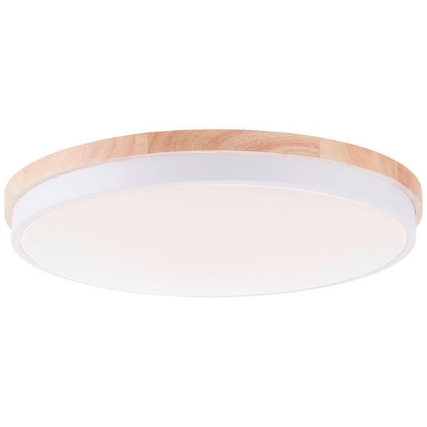 LED-Deckenleuchten Baarlo Typ B - Gummibaum massiv / Eisen - 1-flammig - Durchmesser: 50 cm