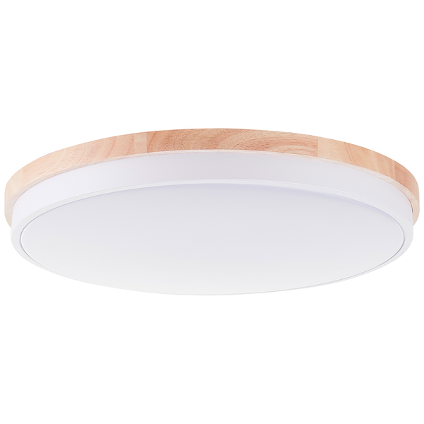 LED-Deckenleuchten Baarlo Typ B - Gummibaum massiv / Eisen - 1-flammig - Durchmesser: 50 cm