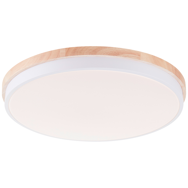 LED-Deckenleuchten Baarlo Typ B - Gummibaum massiv / Eisen - 1-flammig - Durchmesser: 50 cm