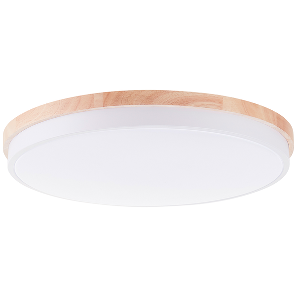 LED-Deckenleuchten Baarlo Typ B - Gummibaum massiv / Eisen - 1-flammig - Durchmesser: 50 cm
