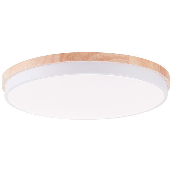 LED-Deckenleuchten Baarlo Typ B - Gummibaum massiv / Eisen - 1-flammig - Durchmesser: 50 cm