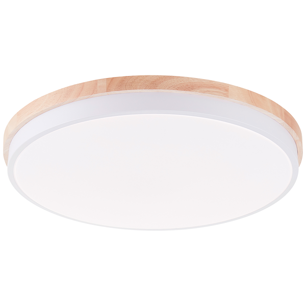 LED-Deckenleuchten Baarlo Typ B - Gummibaum massiv / Eisen - 1-flammig - Durchmesser: 50 cm