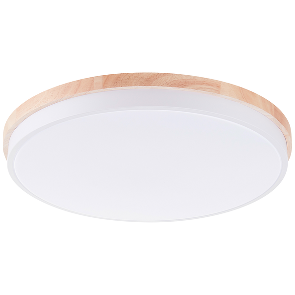 LED-Deckenleuchten Baarlo Typ B - Gummibaum massiv / Eisen - 1-flammig - Durchmesser: 50 cm