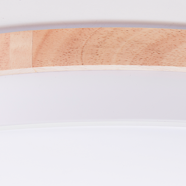 LED-Deckenleuchten Baarlo Typ B - Gummibaum massiv / Eisen - 1-flammig - Durchmesser: 50 cm