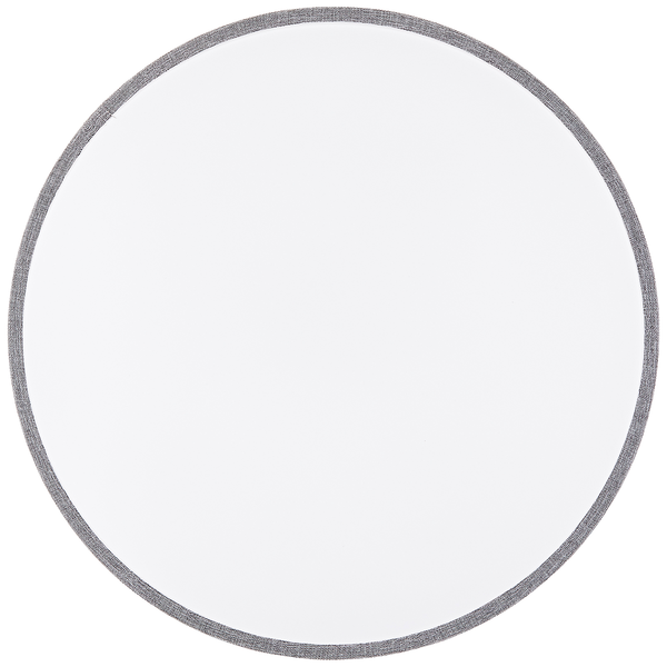 LED-Deckenleuchten Filiz - Mischgewebe / Eisen - 1-flammig - Grau - Durchmesser: 49 cm