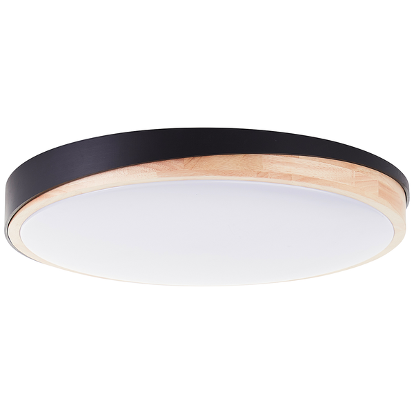 LED-Deckenleuchten Baarlo Typ A - Gummibaum massiv / Eisen - 1-flammig - Durchmesser: 50 cm