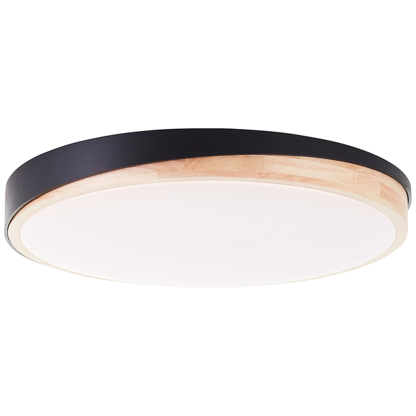 LED-Deckenleuchten Baarlo Typ A - Gummibaum massiv / Eisen - 1-flammig - Durchmesser: 50 cm