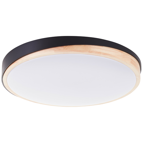 LED-Deckenleuchten Baarlo Typ A - Gummibaum massiv / Eisen - 1-flammig - Durchmesser: 50 cm