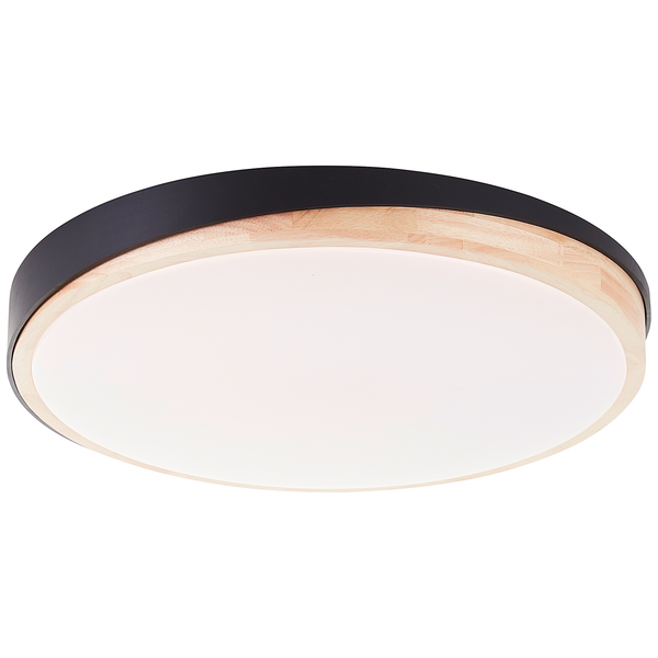 LED-Deckenleuchten Baarlo Typ A - Gummibaum massiv / Eisen - 1-flammig - Durchmesser: 50 cm