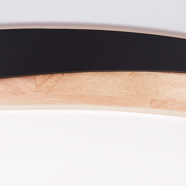 LED-Deckenleuchten Baarlo Typ A - Gummibaum massiv / Eisen - 1-flammig - Durchmesser: 50 cm