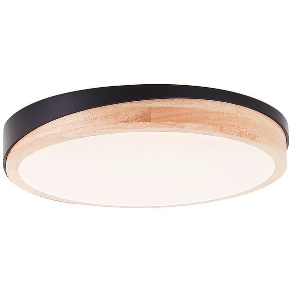 LED-Deckenleuchten Baarlo Typ A - Gummibaum massiv / Eisen - 1-flammig - Durchmesser: 35 cm