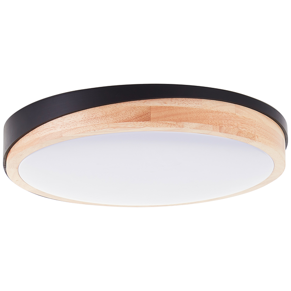 LED-Deckenleuchten Baarlo Typ A - Gummibaum massiv / Eisen - 1-flammig - Durchmesser: 35 cm