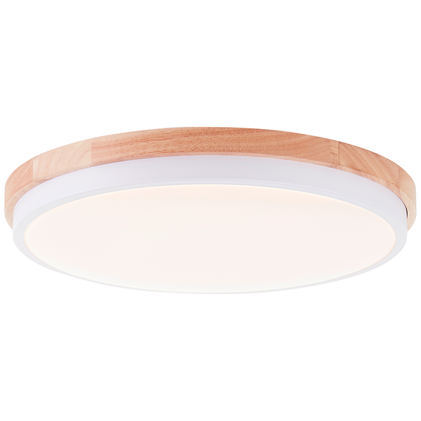LED-Deckenleuchten Baarlo Typ B - Gummibaum massiv / Eisen - 1-flammig - Durchmesser: 35 cm
