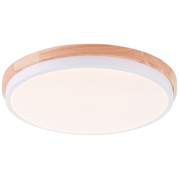 LED-Deckenleuchten Baarlo Typ B - Gummibaum massiv / Eisen - 1-flammig - Durchmesser: 35 cm