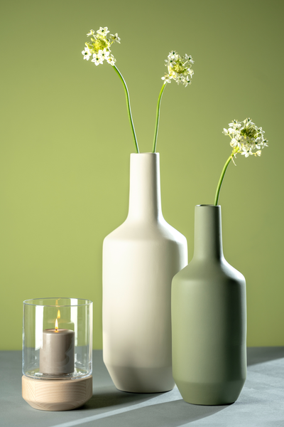Vase Milano Typ D - Keramik - Beige