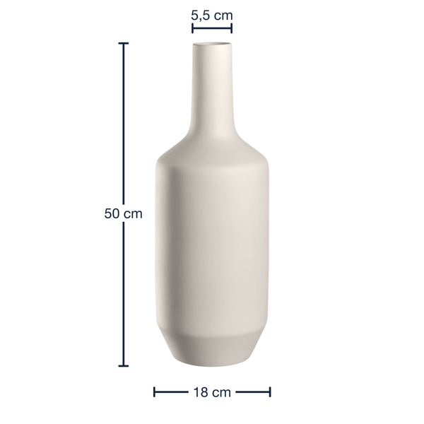 Vase Milano Typ D - Keramik - Beige