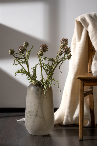 Vase Trogolo Typ B - Farbglas - Taupe