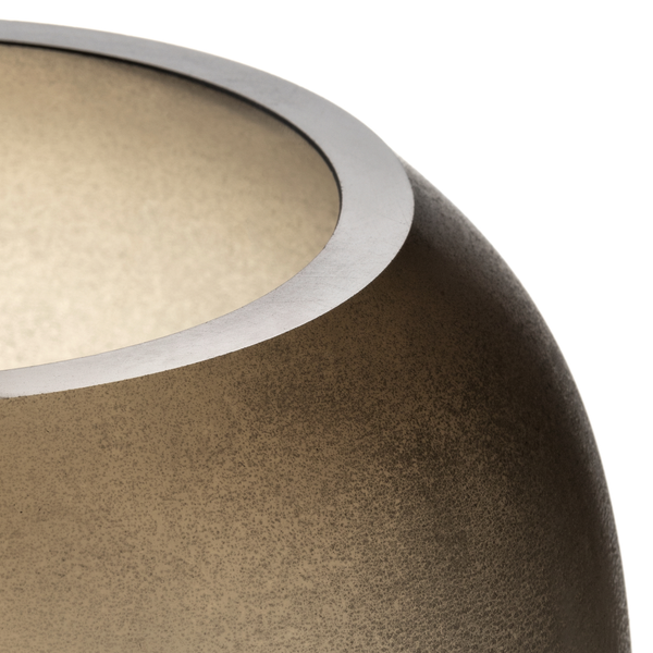 Vase Trogolo Typ B - Farbglas - Taupe