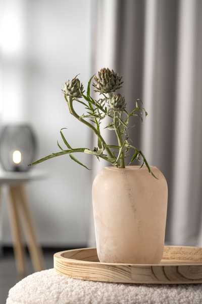 Vase Trogolo Typ A - Farbglas - Beige