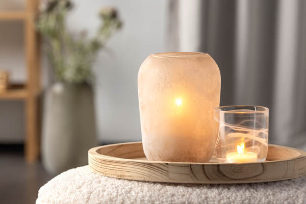 Vase Trogolo Typ A - Farbglas - Beige