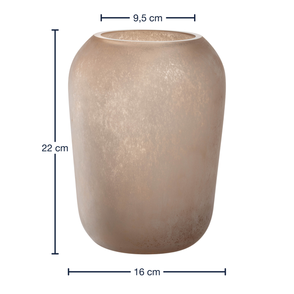 Vase Trogolo Typ A - Farbglas - Beige