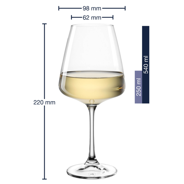 Weinglas Paladino Typ A 6er-Set - Kristallglas - Transparent