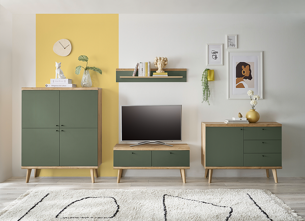 Wandboard Ammes - Salbei / Eiche Evoke Dekor