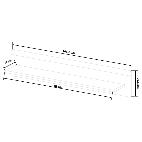 Wandboard Ammes - Salbei / Eiche Evoke Dekor