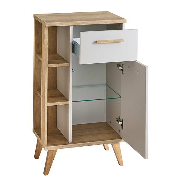 Unterschrank Quickset 966 - Kaschmir / Eiche Riviera Dekor