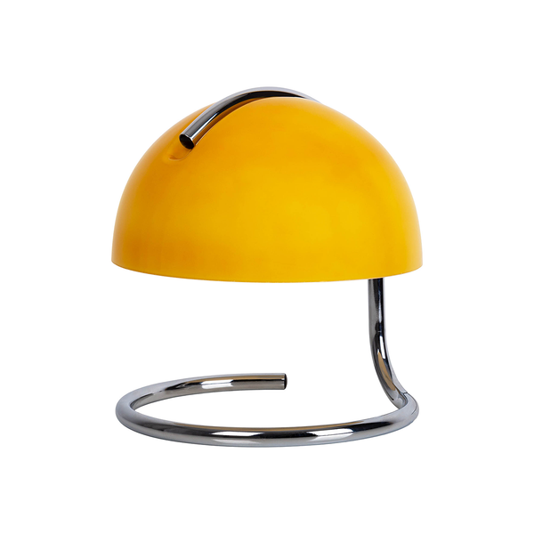 Tischleuchte Burano - Farbglas / Stahl - 1-flammig - Gelb