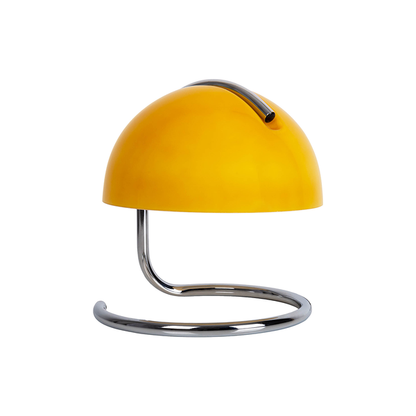 Tischleuchte Burano - Farbglas / Stahl - 1-flammig - Gelb
