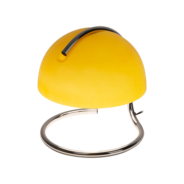 Tischleuchte Burano - Farbglas / Stahl - 1-flammig - Gelb