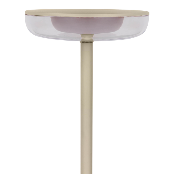 LED-Tischleuchte Pasi - Acrylglas / Eisen - 1-flammig - Beige