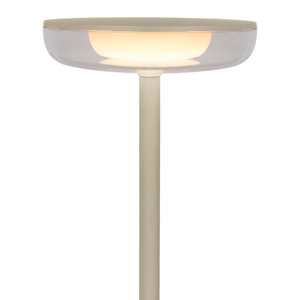 LED-Tischleuchte Pasi - Acrylglas / Eisen - 1-flammig - Beige