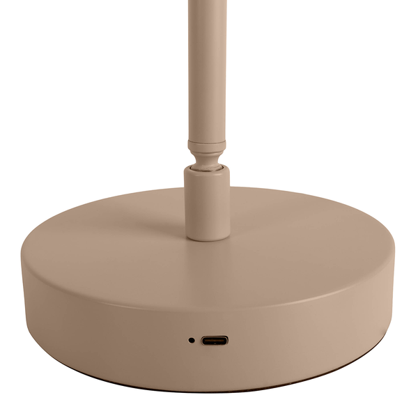 LED-Tischleuchte Lupa - Aluminium - 1-flammig - Beige