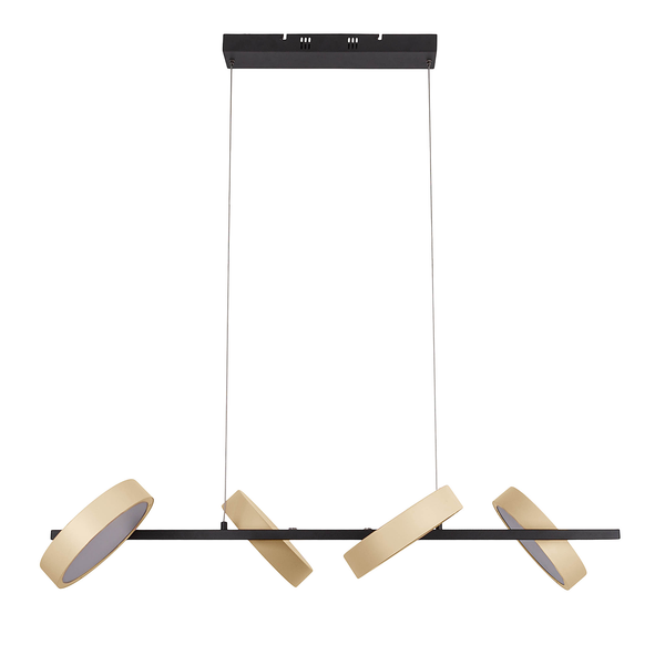 LED-Pendelleuchte Tessa - Stahl - 4-flammig