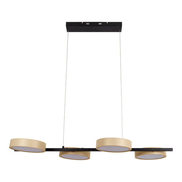 LED-Pendelleuchte Tessa - Stahl - 4-flammig