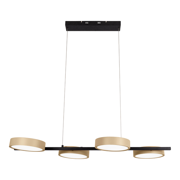 LED-Pendelleuchte Tessa - Stahl - 4-flammig