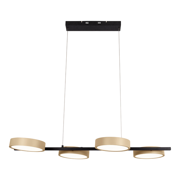LED-Pendelleuchte Tessa - Stahl - 4-flammig