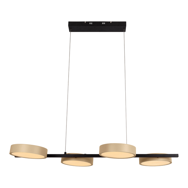 LED-Pendelleuchte Tessa - Stahl - 4-flammig