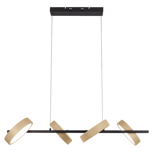 LED-Pendelleuchte Tessa - Stahl - 4-flammig