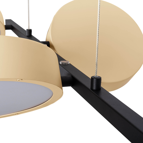 LED-Pendelleuchte Tessa - Stahl - 4-flammig
