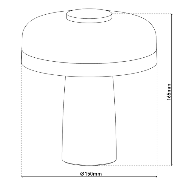LED-Tischleuchte Pilu - Acrylglas / Eisen - 1-flammig - Grün