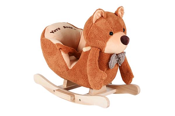 Schaukeltier Bär - Braun - Polyester - 61 x 34 x 50 cm