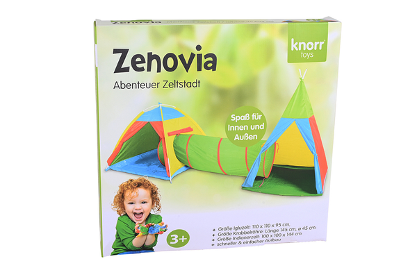 Zeltstadt Zenovia Typ A - Grün - Polyester - 360 x 110 x 144 cm