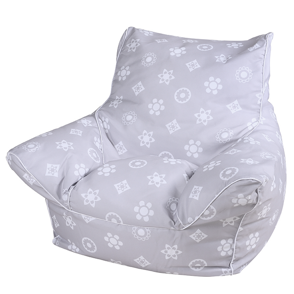 Kindersitzsack Royal Grey - Grau - Baumwollstoff - 40 x 50 x 43 cm