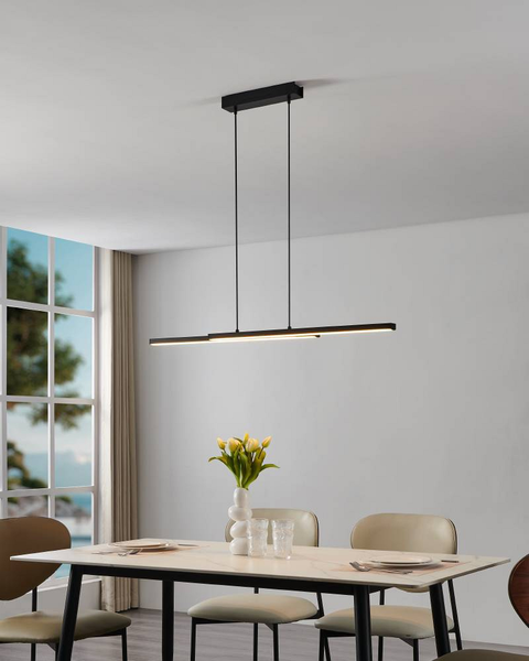 LED-Pendelleuchte Fraioli - Polycarbonat / Aluminium - 2-flammig