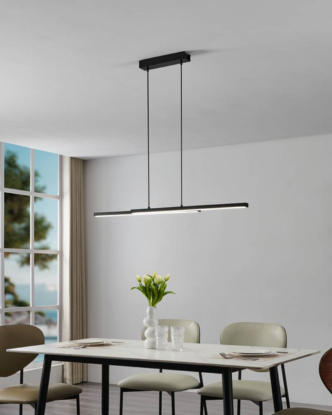 LED-Pendelleuchte Fraioli - Polycarbonat / Aluminium - 2-flammig